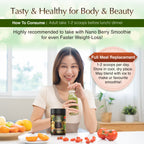 NANO GREEN N'ZYME & DETOX FIBER SMOOTHIE, 210gm
