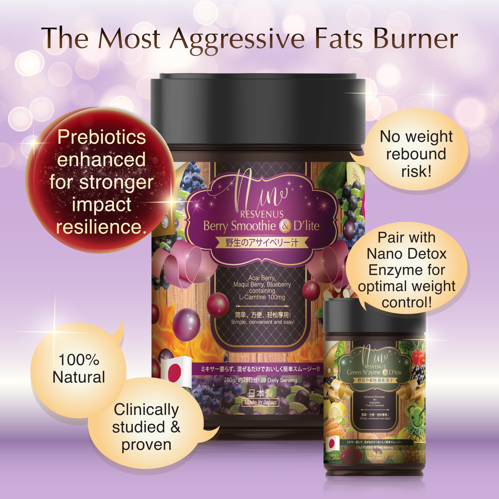 NANO BERRY SMOOTHIE & D'LITE, 280gm