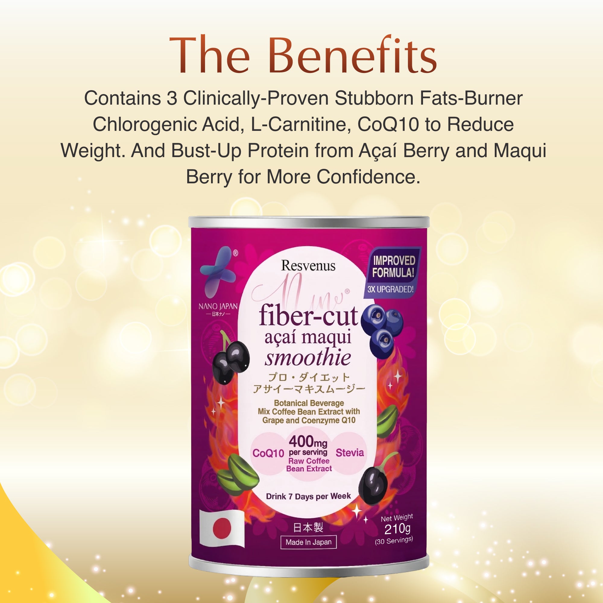 NANO ACAI & BERRY DIET BURN SMOOTHIE, 210gm