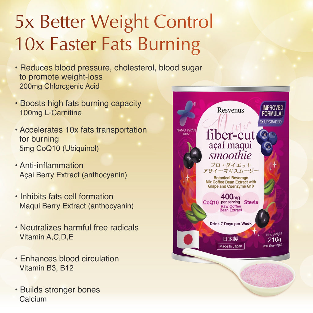 NANO ACAI & BERRY DIET BURN SMOOTHIE, 210gm