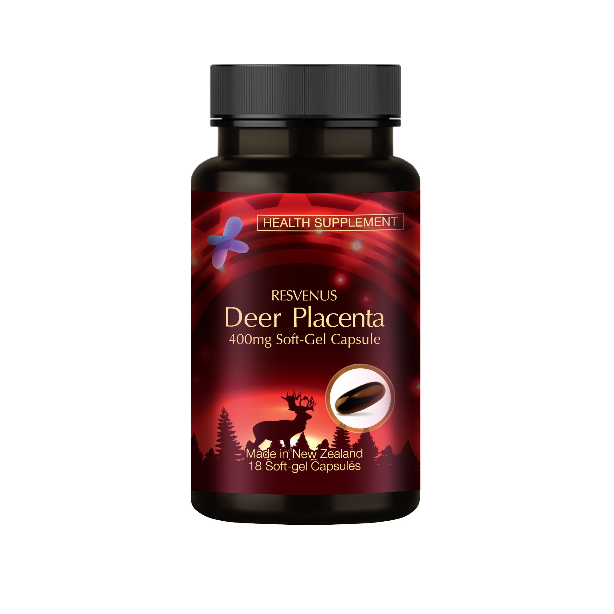 NANO DEER PLACENTA PREMIUM, 18caps