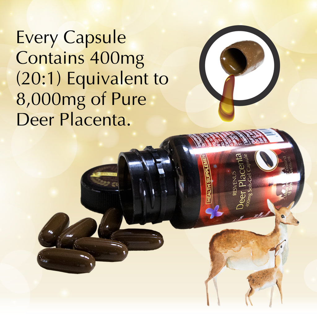 NANO DEER PLACENTA PREMIUM, 18caps