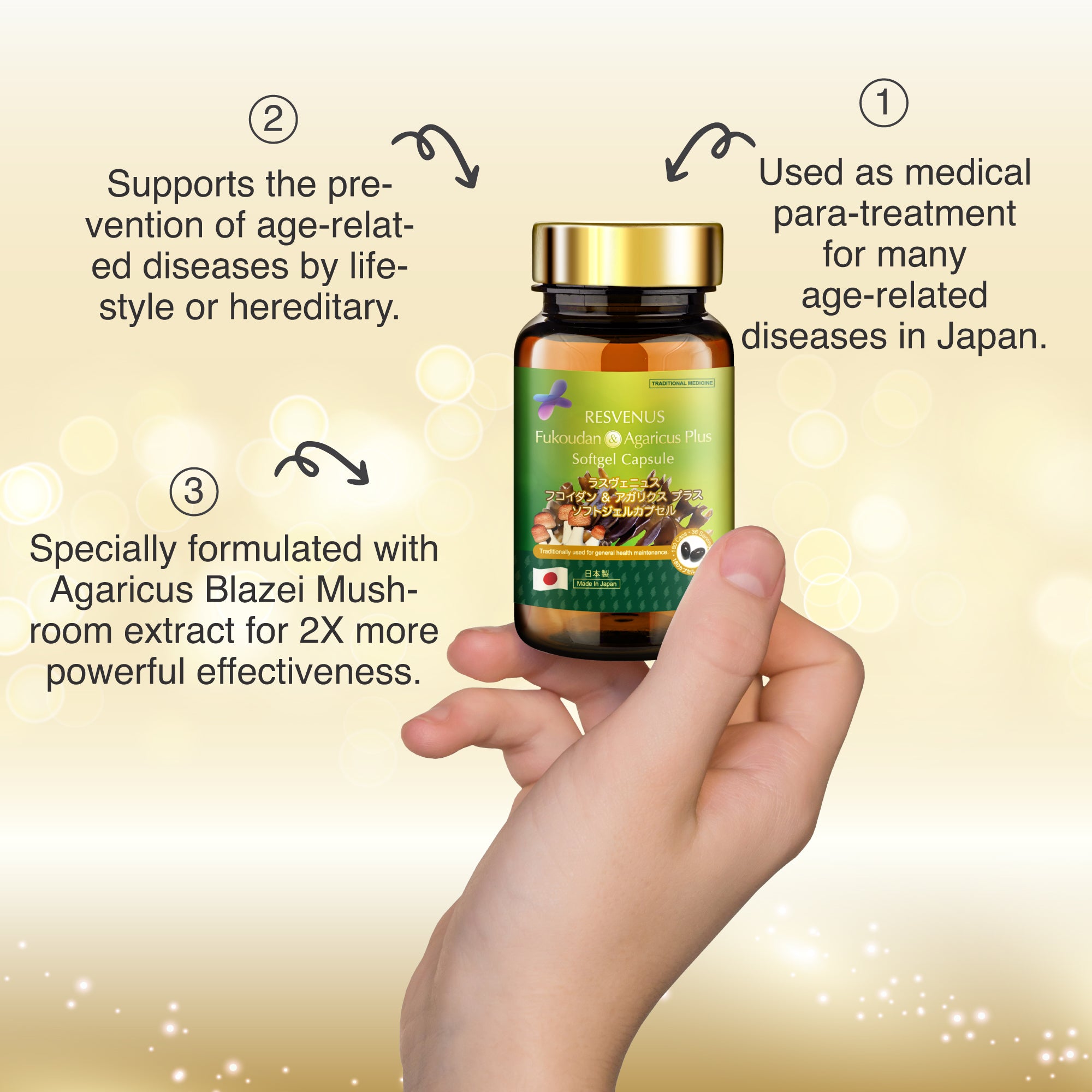 NANO FUOKUODAN & AGARICUS PLUS, 180 caps