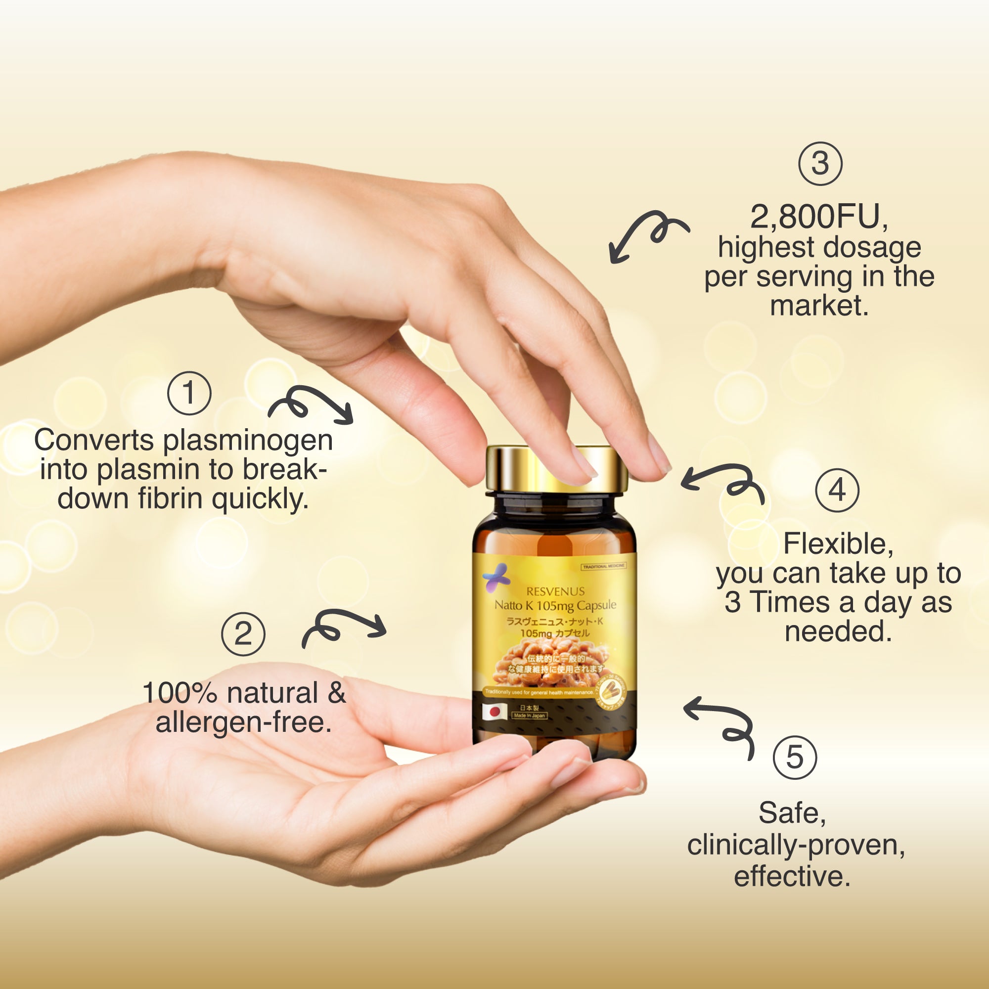 NANO NATTOKINASE, 60s